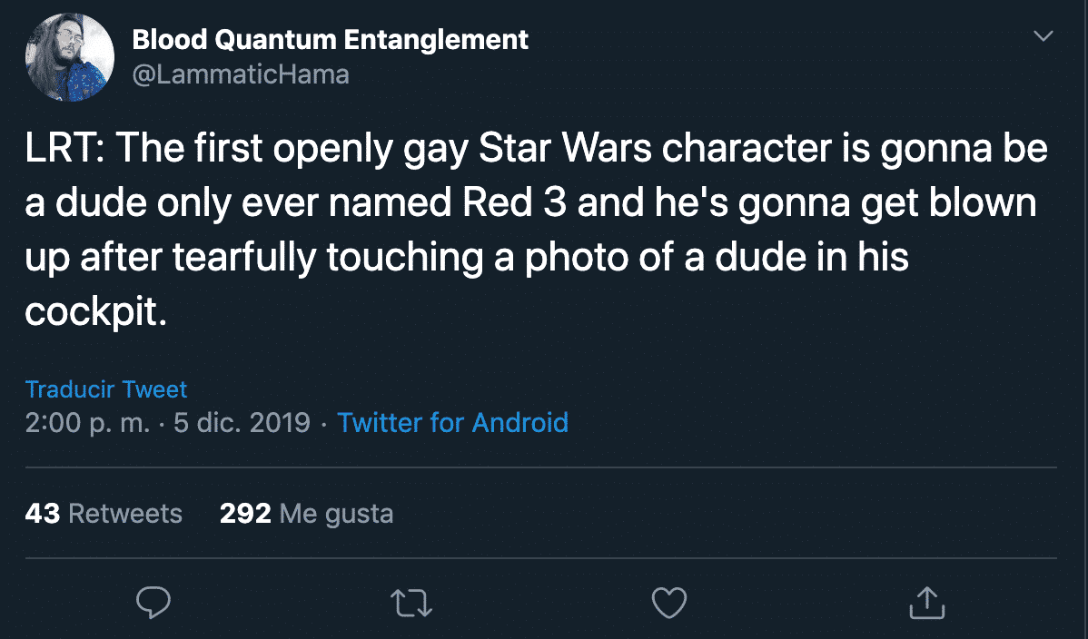 Star Wars escena LGBT