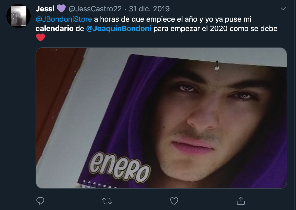 Calendario 2020 Joaquín Bondoni 