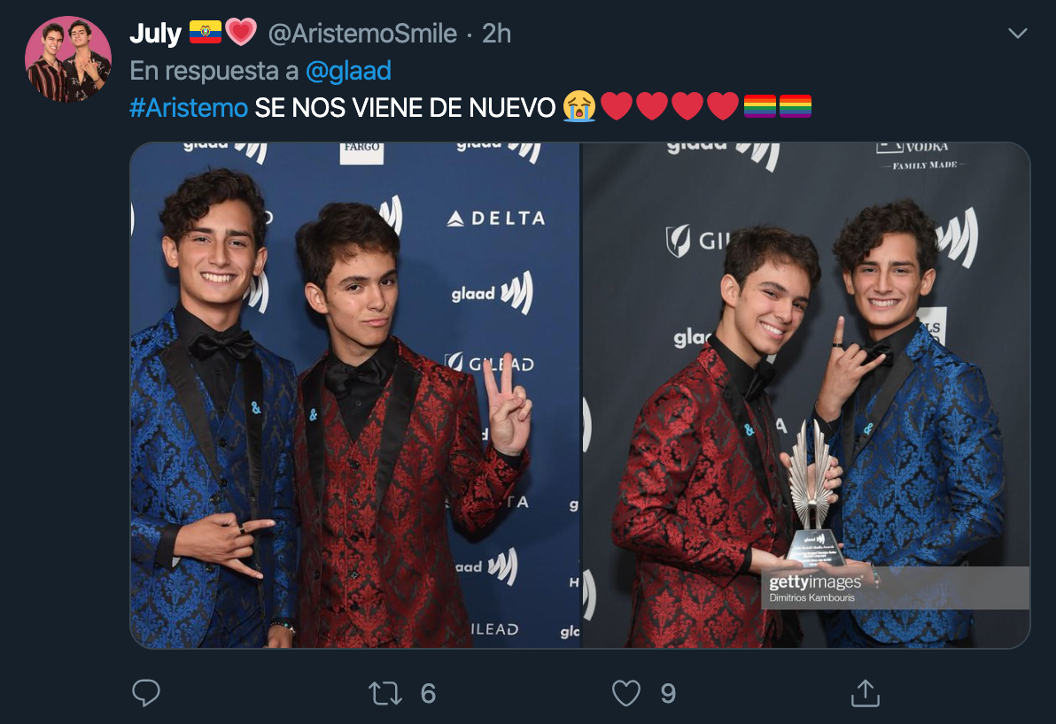 Aristemo nominado premios glaad