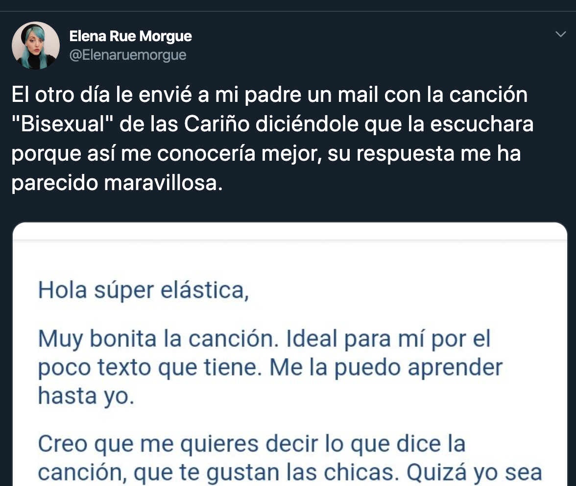 papá mensaje hija bisexual