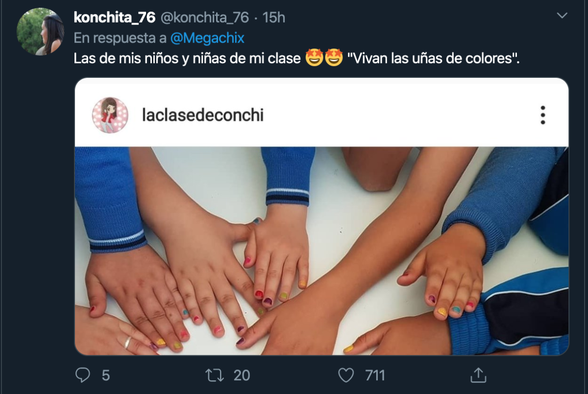 hombres uñas pintadas twitter portada