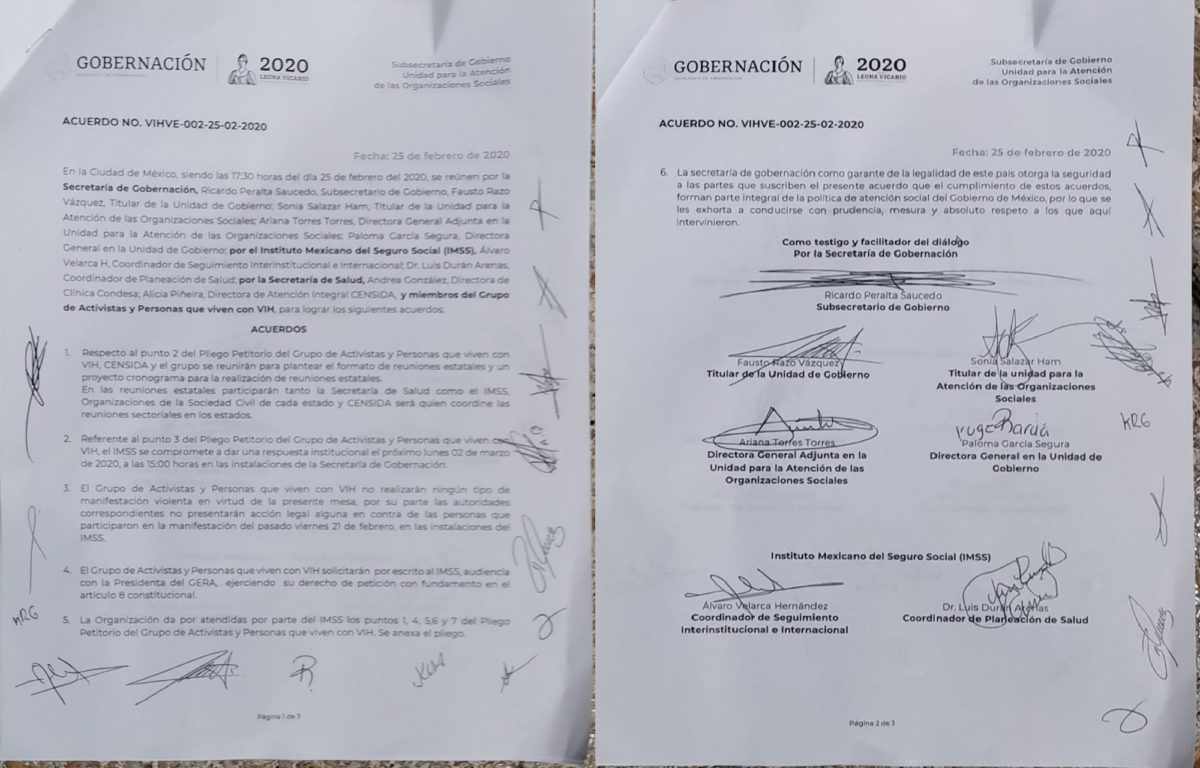 imss protesta desabasto VIH