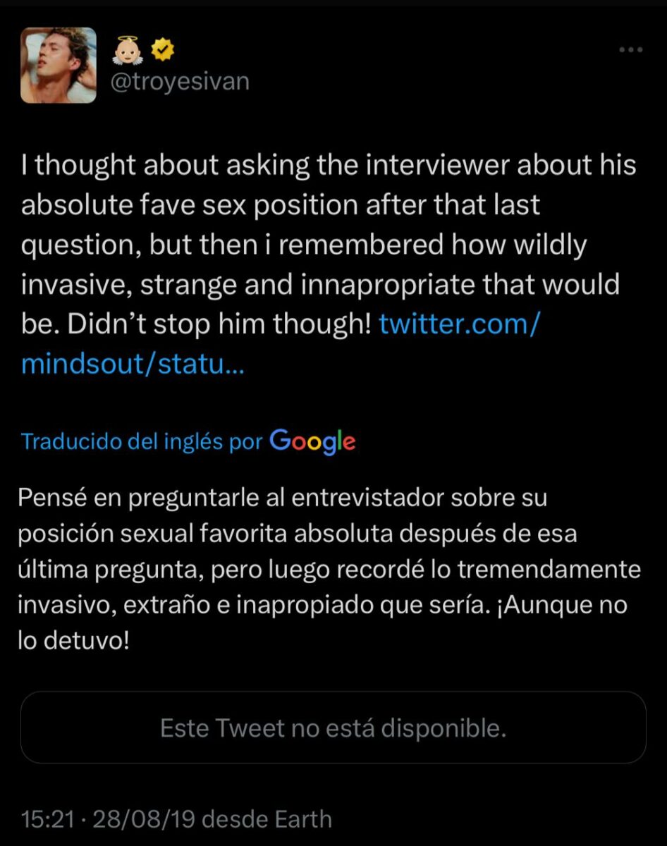 Troye Sivan activo o pasivo