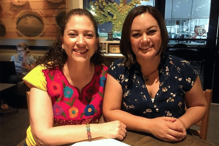 Martha Lizárraga y Bertha Llanos