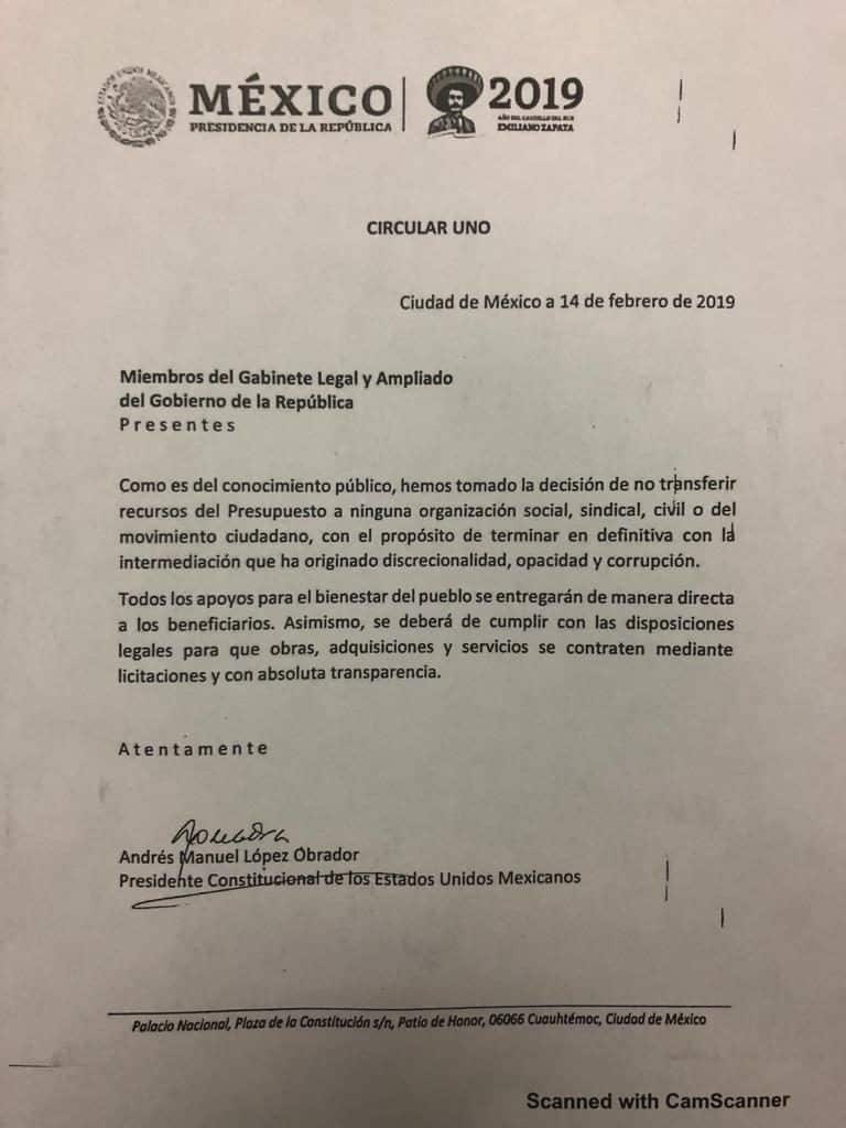 circular-amlo-suspensión-apoyos-pevención-VIH-sida
