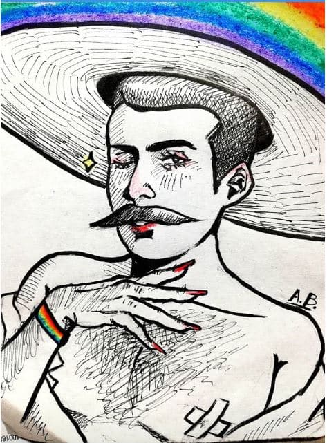 dibujar zapata gay