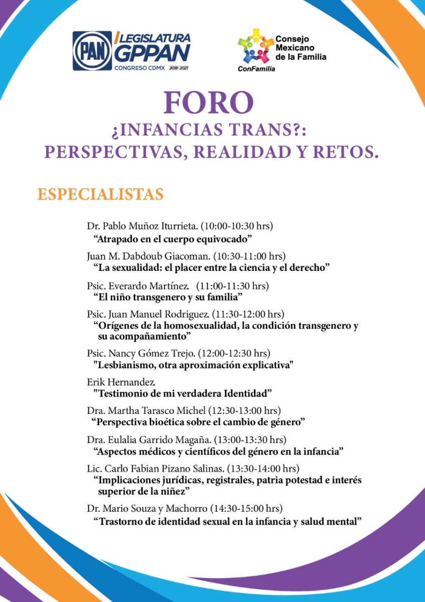 PAN infancias trans antiderechos