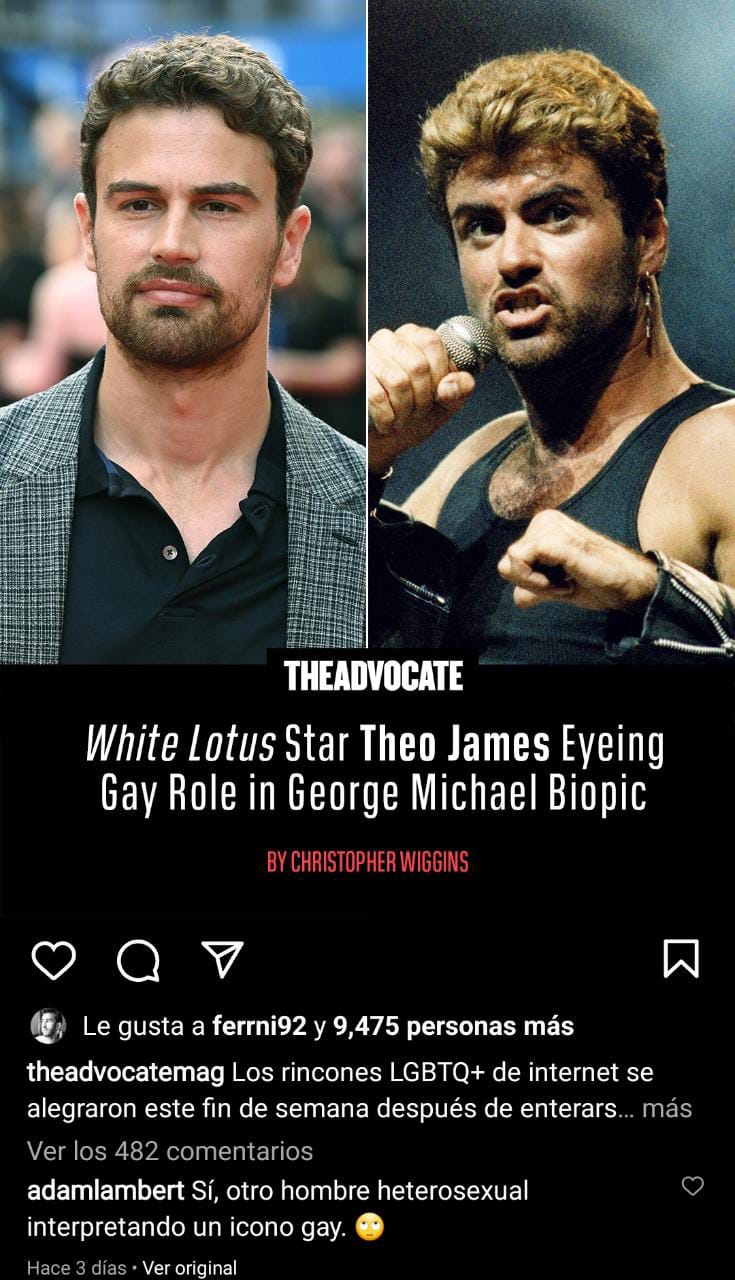 George michael adam lambert theo james