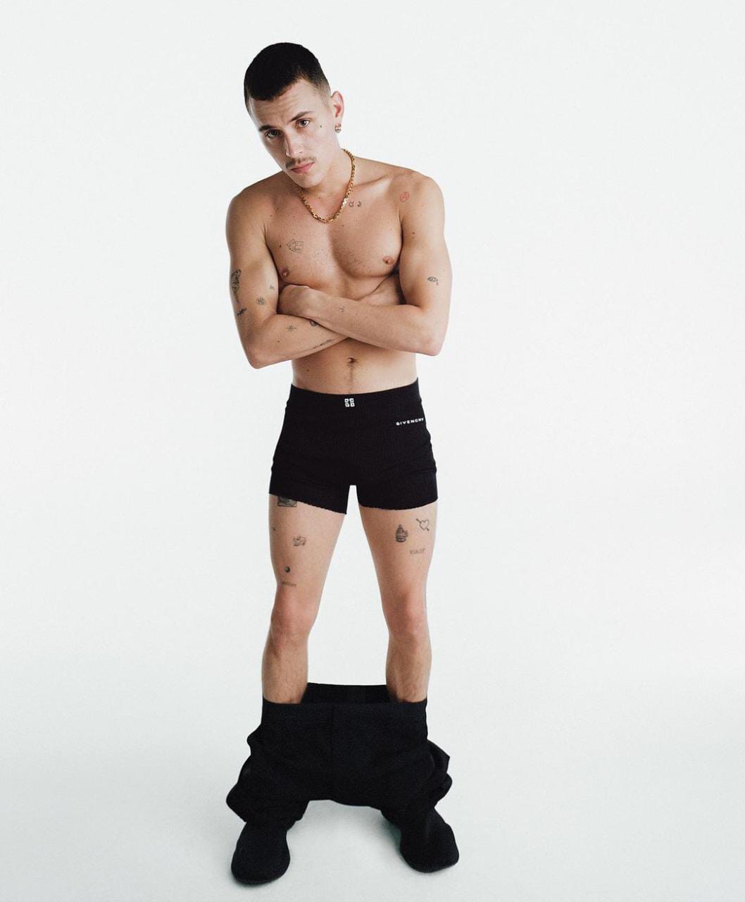 Arón piper en ropa interior