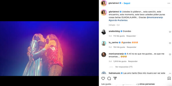 gloria trevi mónica naranjo beso valientes