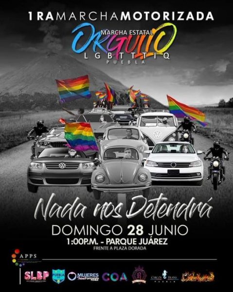Puebla Marcha Orgullo motorizada