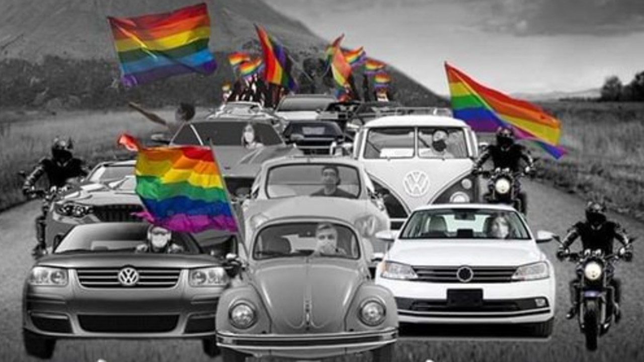 Puebla Marcha Orgullo motorizada