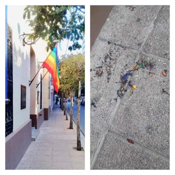 exmilitares ataques banderas LGBTQ+