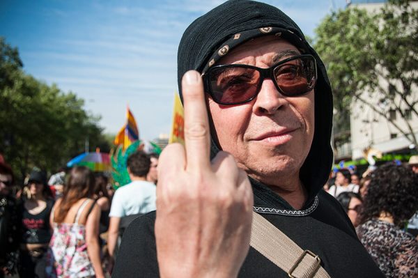 Lemebel en marcha del Orgullo