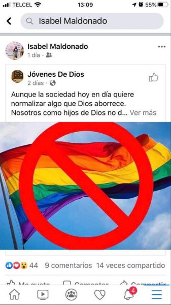 Fiscal mensajes odio LGBTQ+