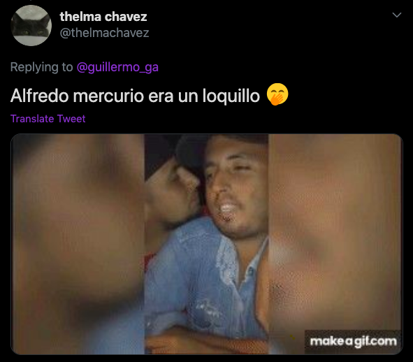 Comentario hecho sobre la versión de banda de "Bohemian Rhapsody", que parodia a Freddie Mercury usando estereotipos gays.