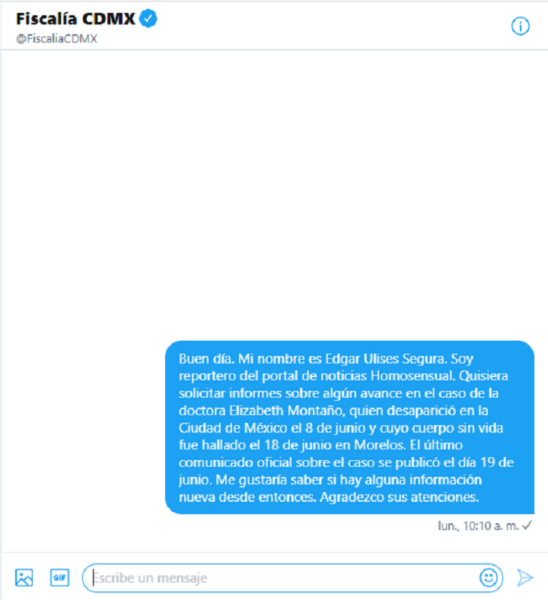 muerte Elizabeth Montaño