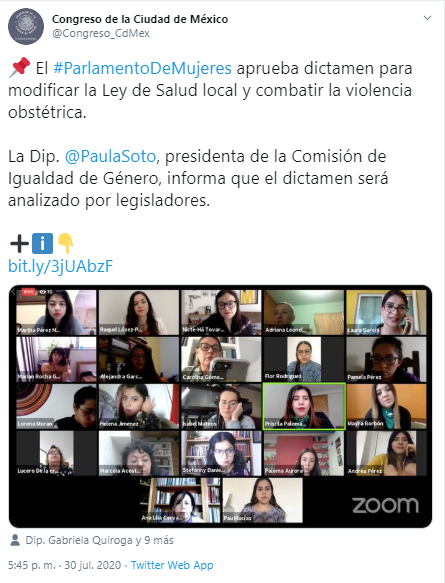 Aprueban incluir concepto de persona embarazada en reforma contra violencia obstétrica