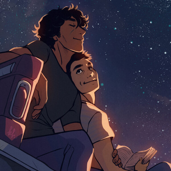 Aristoteles y Dante fan art