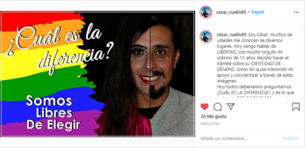 Campaña de César en Instagram