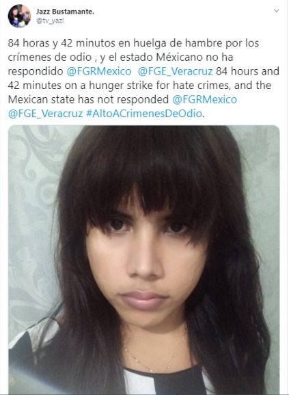 huelga de hambre por crímenes de odio