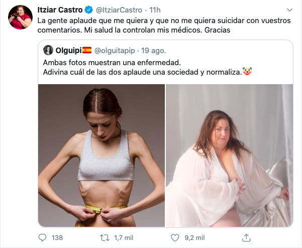 Itziar Castro Vis a Vis Twitter