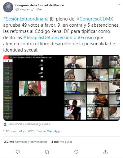 Aprobación de leyes en favor de lo derechos de la comunidad LGBTQ+