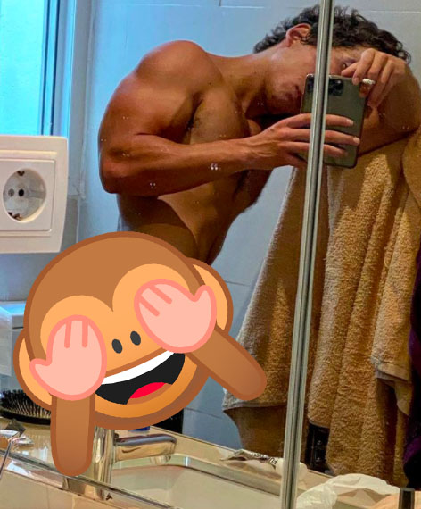 La controversial foto de Miguel Herrán en Instagram, mostrando una parte íntima.