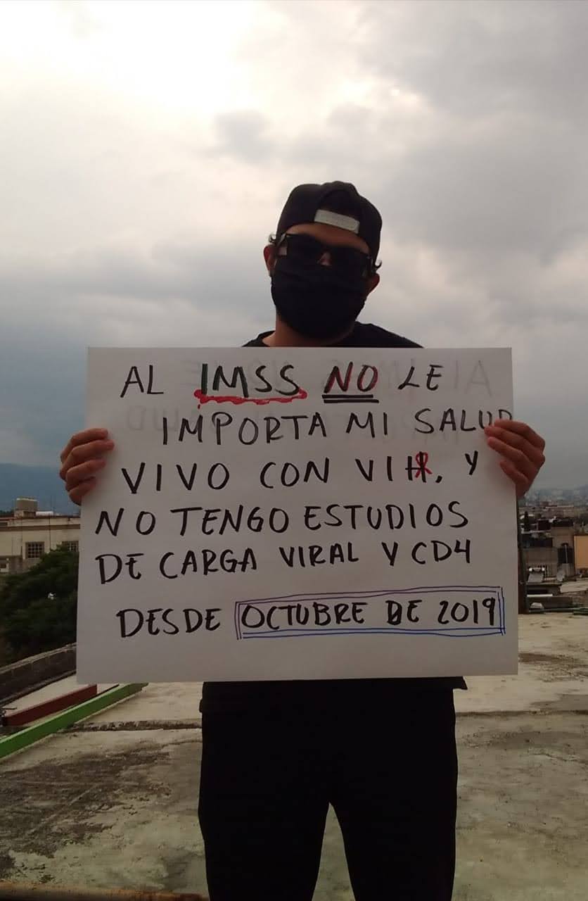 Usuario del IMSS protesta