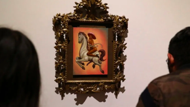 La obra conocida como 'Zapata gay' estará en una exposición al lado de piezas de Picasso.
