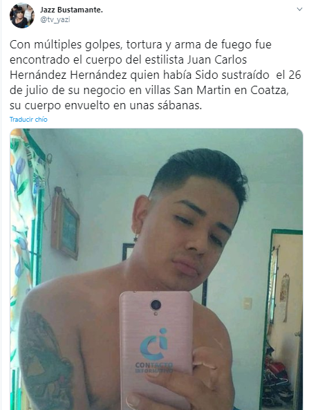 Ecnuentran cuerpo de vícitima de secuestro en Veracruz