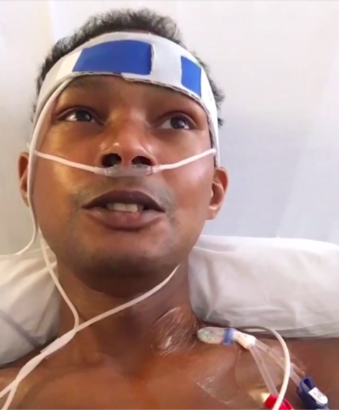 Chi Chi Devayne, desde el hospital antes de su muerte.