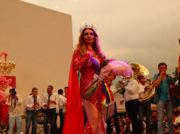 Paty Navidad en la Marcha de la Diversidad 2017.