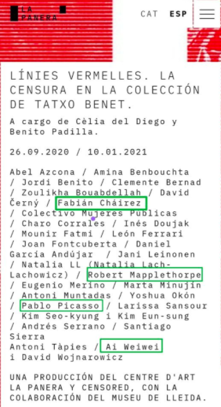 Publicidad de la exposición donde el 'Zapata gay' compartirá espacio con obras de Picasso.