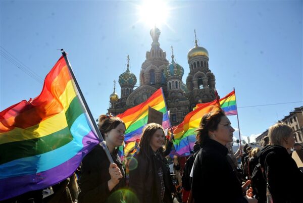 Protesta LGBT+ en Rusia