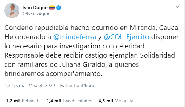 asesinato de Juliana Giraldo