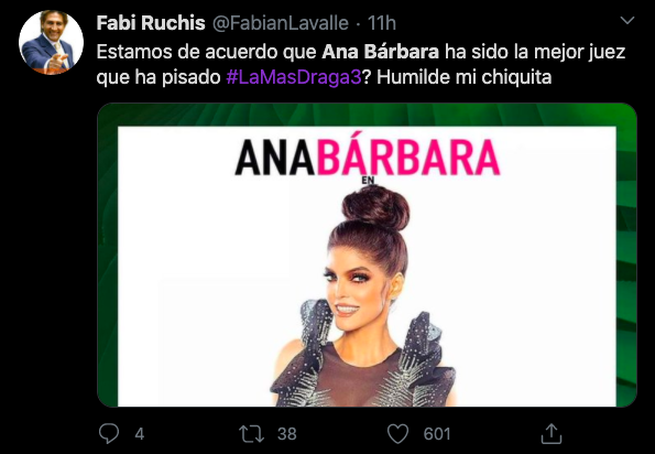 Publicación en Twitter