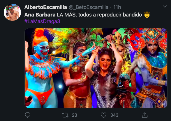 Publicación en Twitter