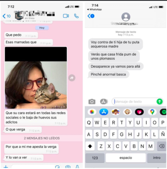 Mensajes de amenaza contra el equipo de Casa Frida.