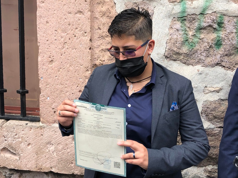 Celeste Maldonado divorcio lésbico Michoacán