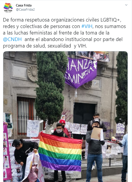 activistas LGBT+ toman la CNDH
