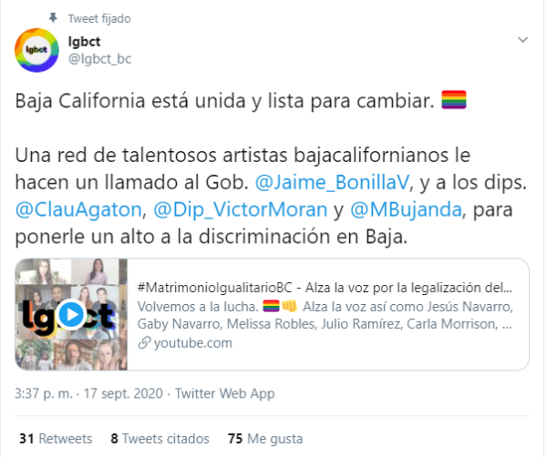 Congreso Baja California matrimonio igualitario