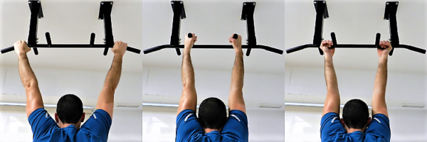 Algunos tipos de agarre, como uno de los consejos para tu primer día en las barras.