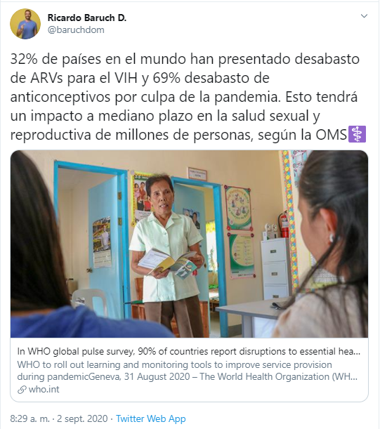 COVID-19 tratamiento antirretroviral