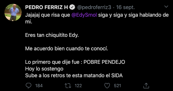 Acusaciones de sida contra Edy Smol