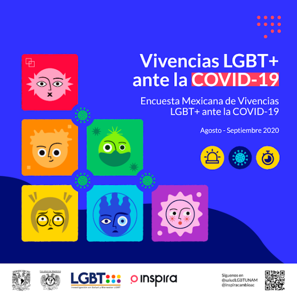 Promocional sobre la encuesta que busca entender los problemas de la comunidad LGBT+ frente a la covid.