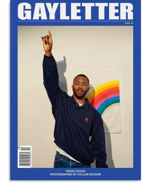Frank Ocean en la portada de Gayletter