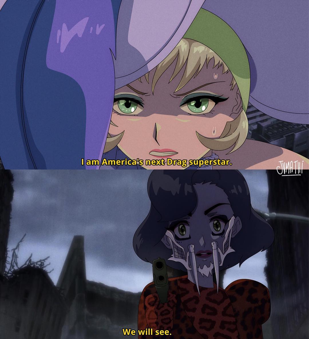 ilustrador anime drag