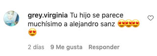 Comentario en Instagram del video del hijo trans de Karina