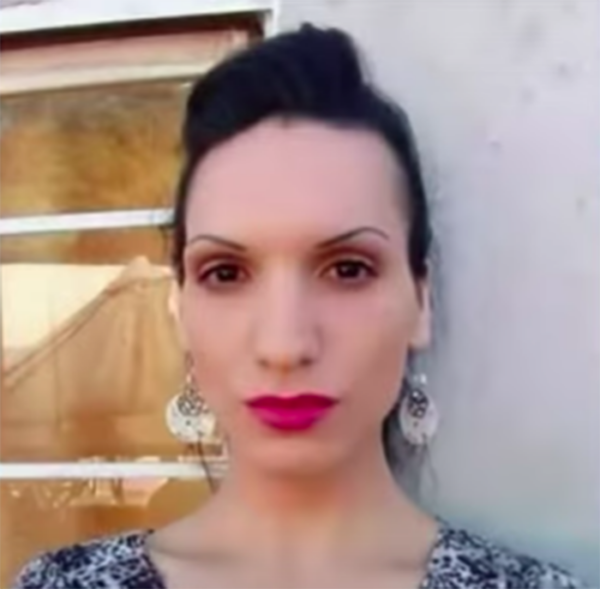 Katherine Martínez, la chica trans que fue golpeada por tres mujeres.